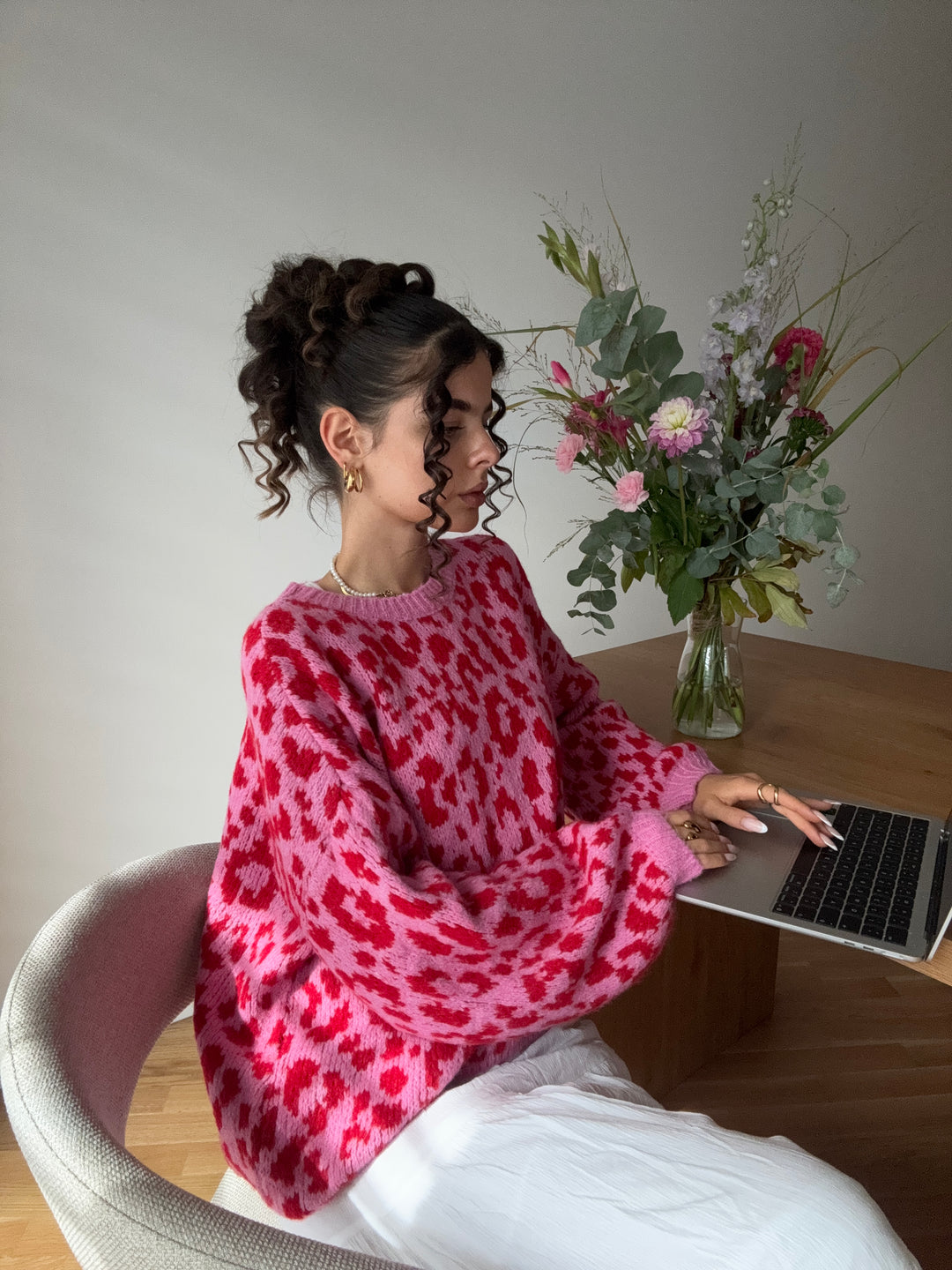 Pullover Soft Leopard Knit