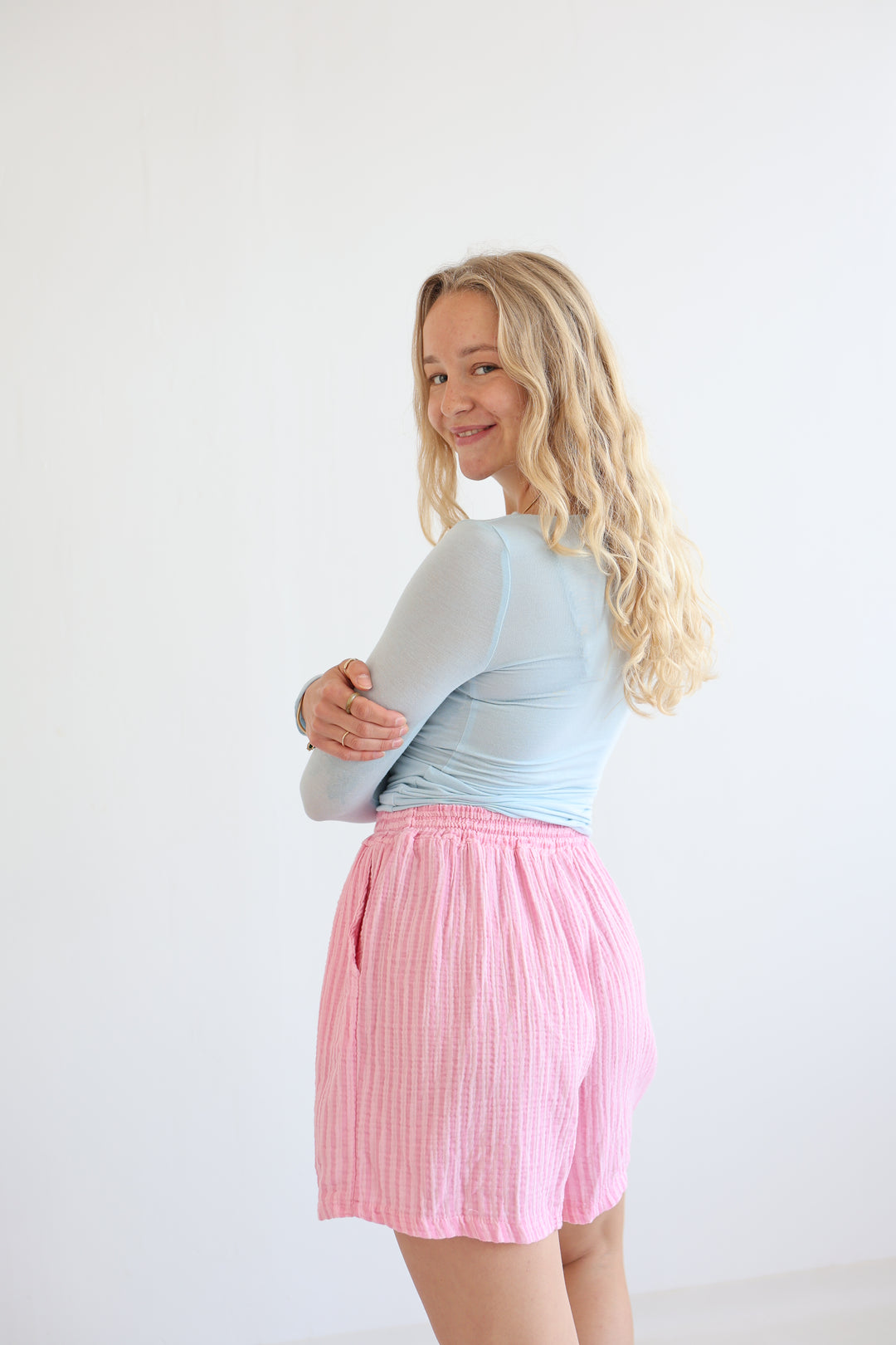 Summer Striped Musselin Shorts