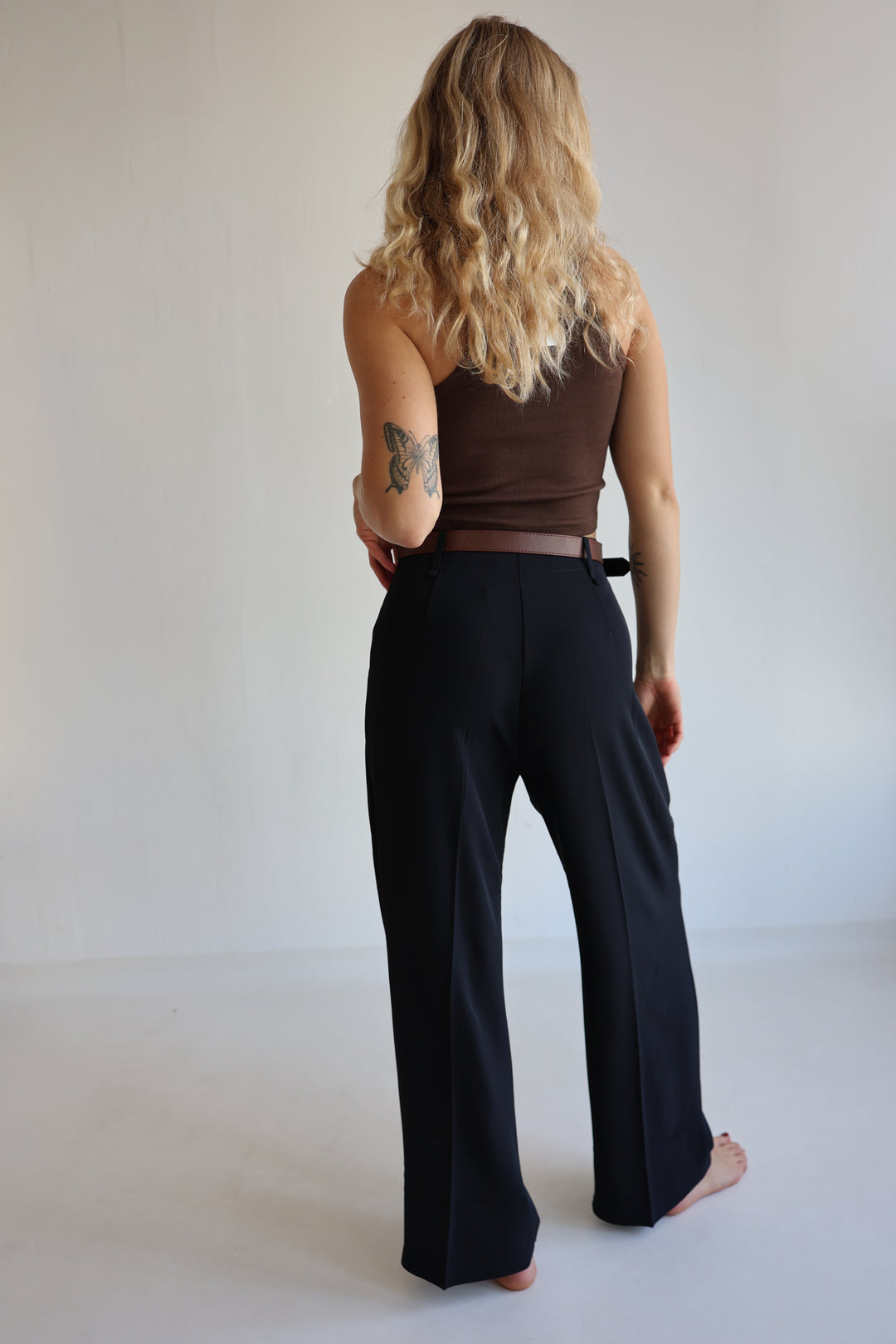 Bundfaltenhose mit Gürtel Anna (23091)