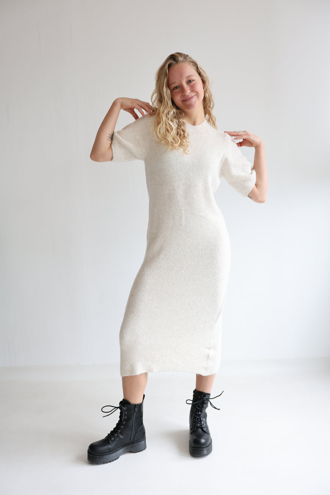 Langes Strickkleid Nuna