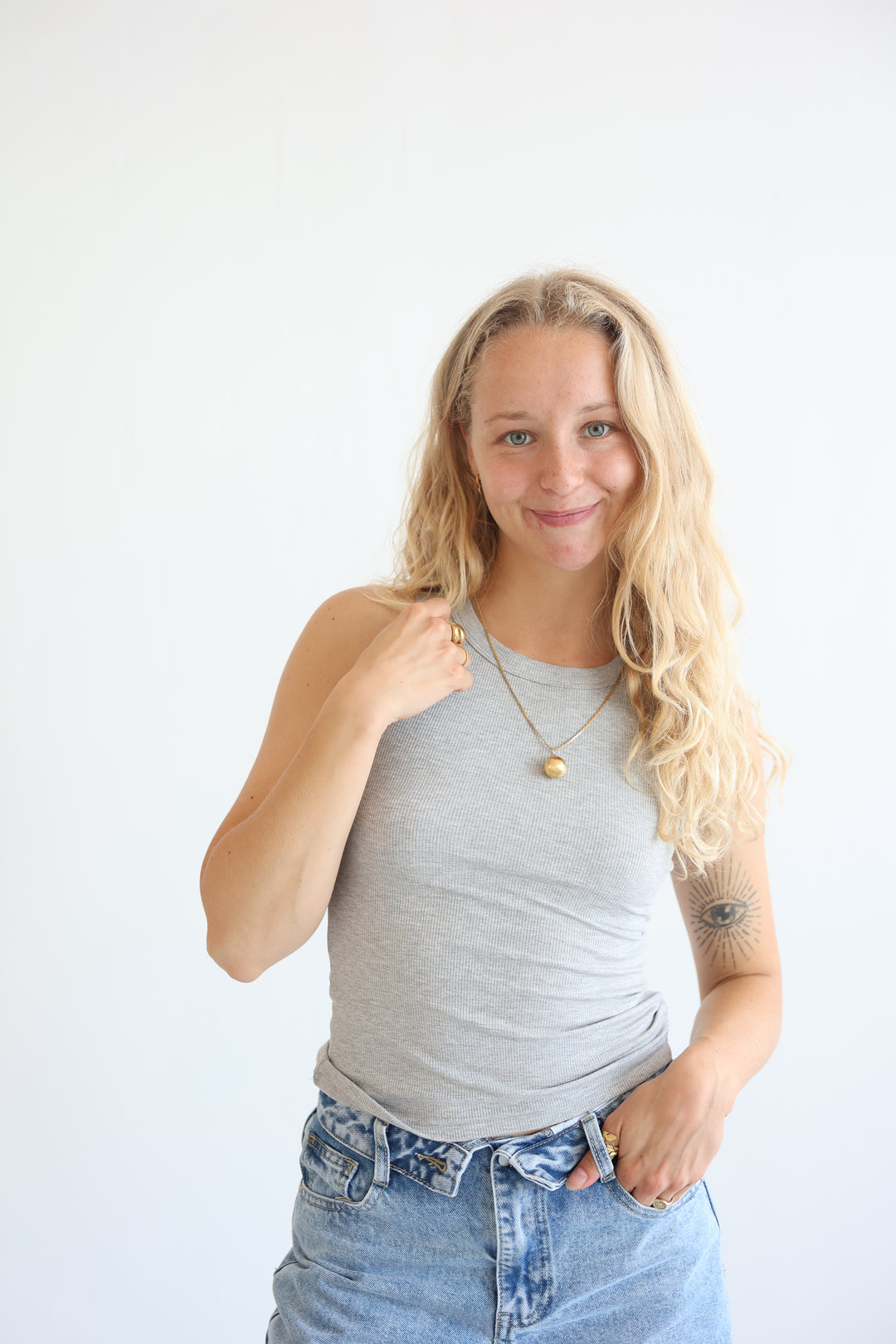 Slim Fit Ribbed Tanktop