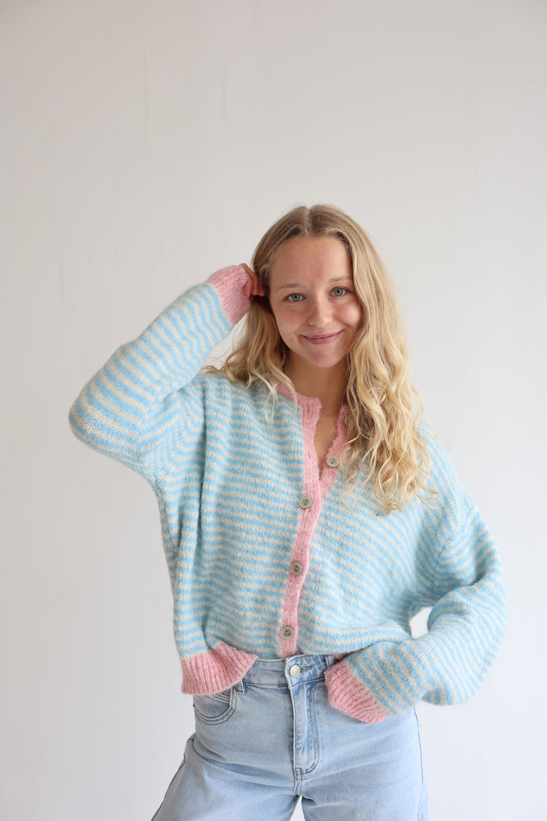 Gestreifter Cardigan Moodline Knit