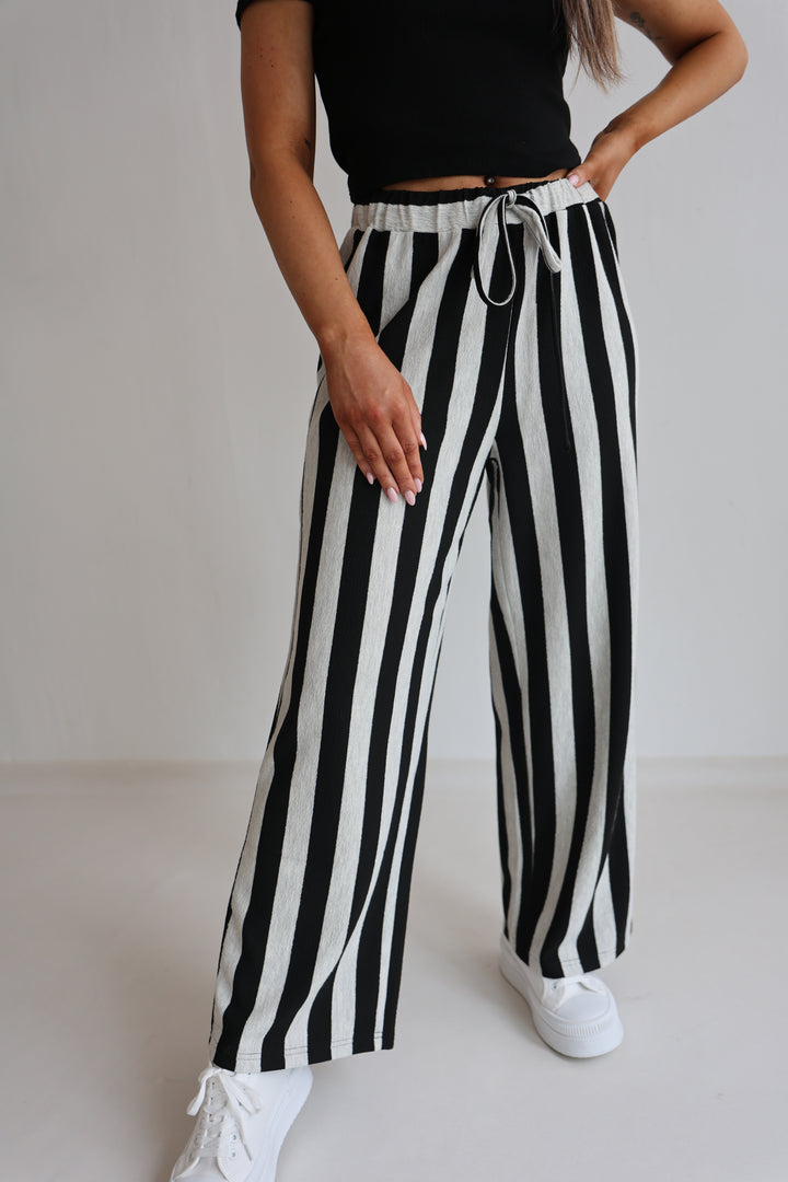 Gestreifte Hose Blockstripes (kurze Länge)