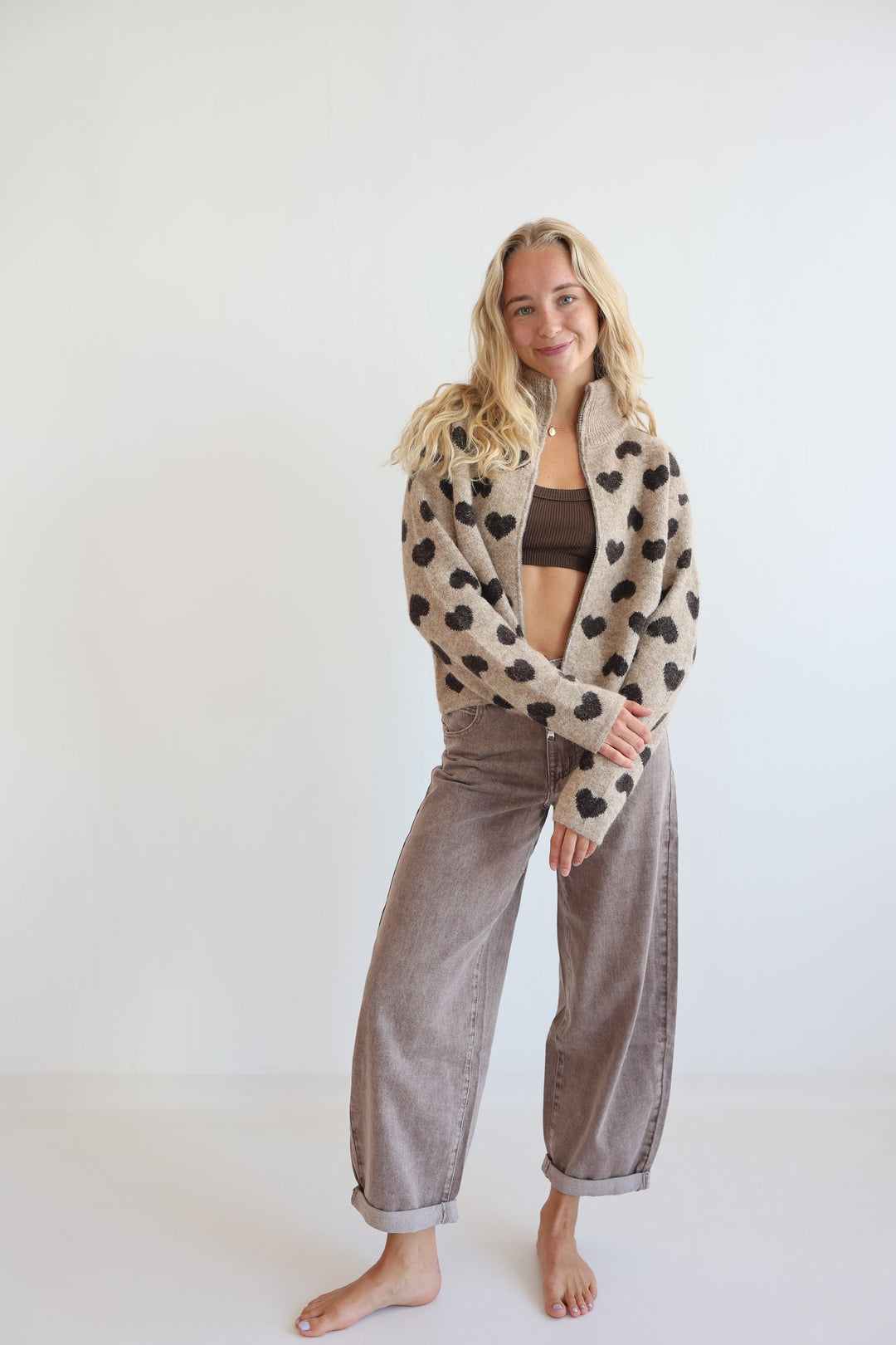 Heartbound Half-Zip Sweater