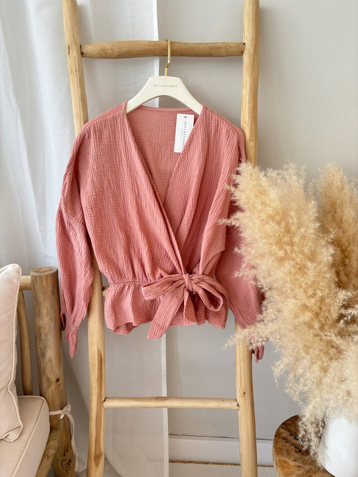 Wickelbluse aus Musselin Melly