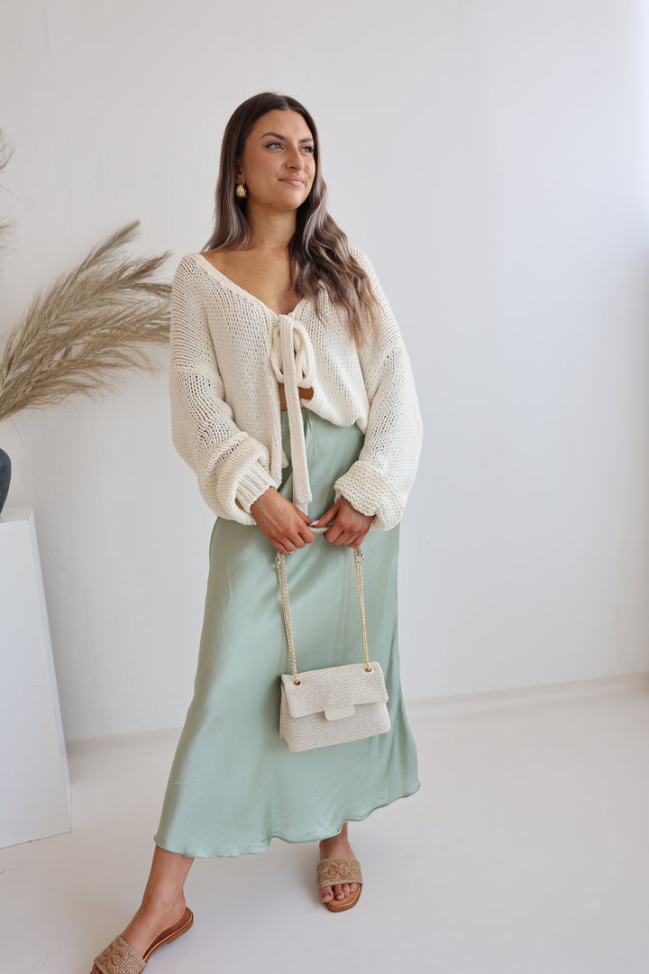 Cardigan mit Schleife Elsa