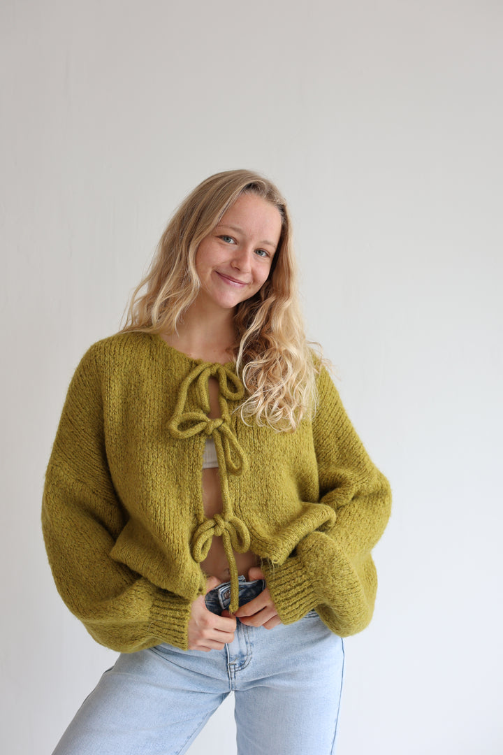 Langarm Cardigan mit Schleifen Lilly