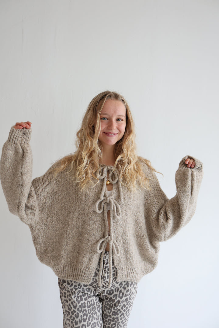 Langarm Cardigan mit Schleifen Lilly