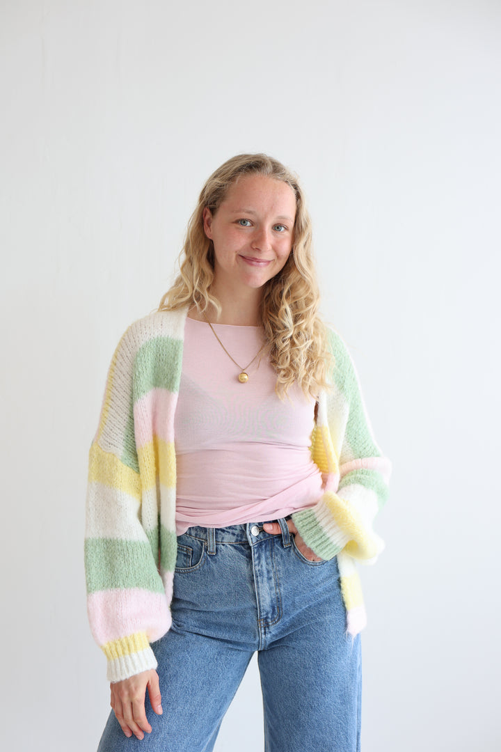 Cardigan Rainbow Knit
