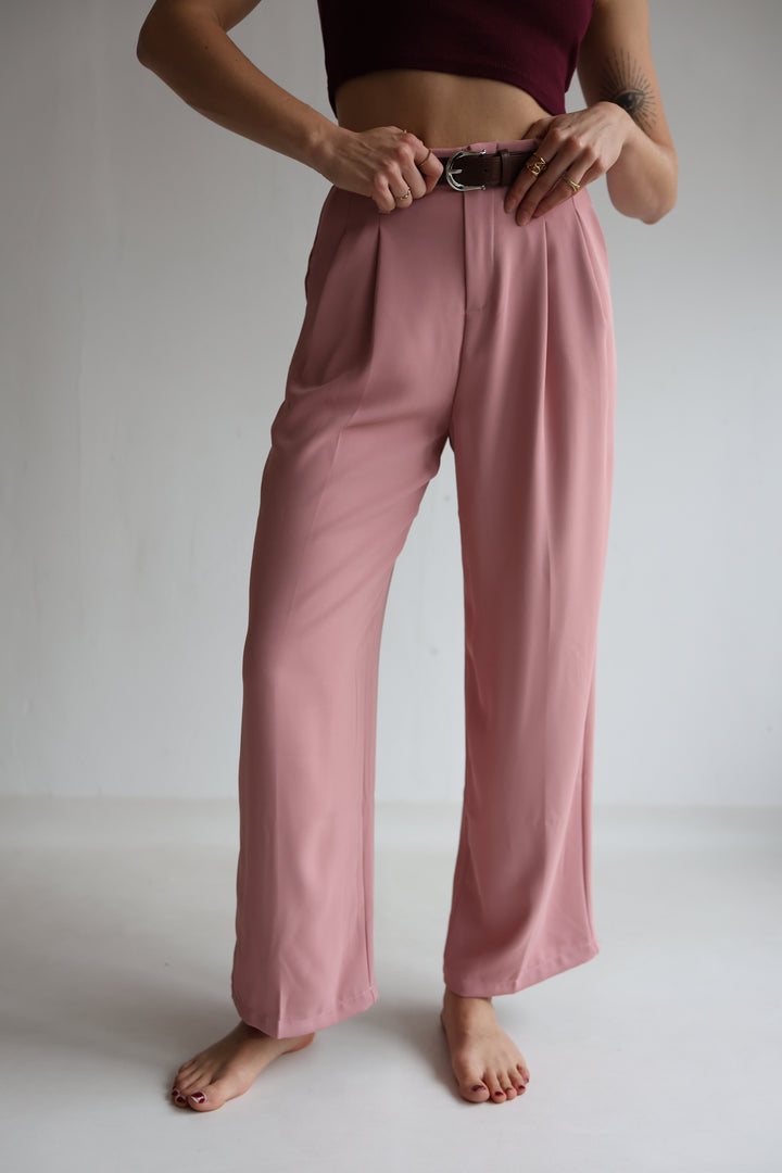 Bundfaltenhose mit Gürtel Anna