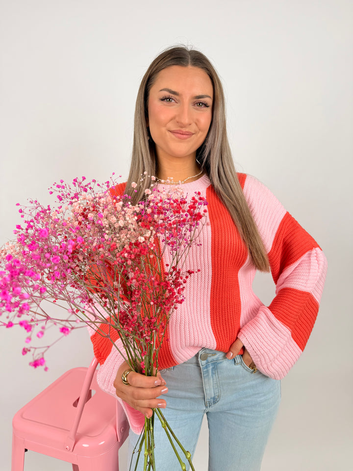 Oversize Pullover Block Stripes