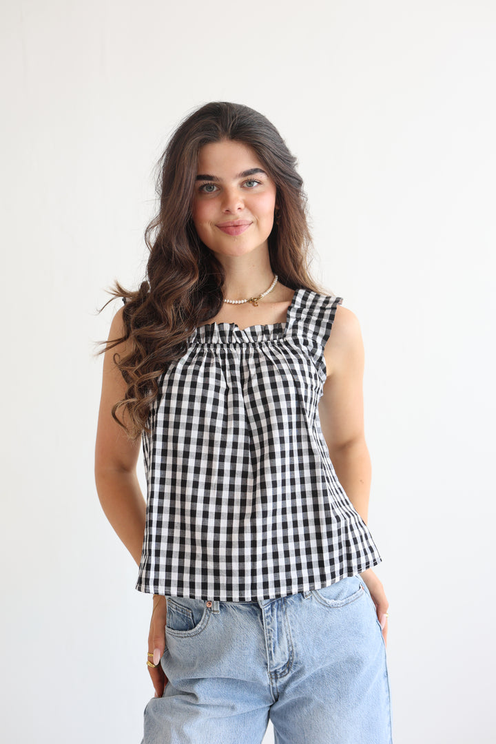 Smocked Ruffle Cami Top