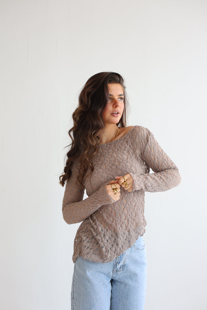 Asymmetric Mesh Longsleeve