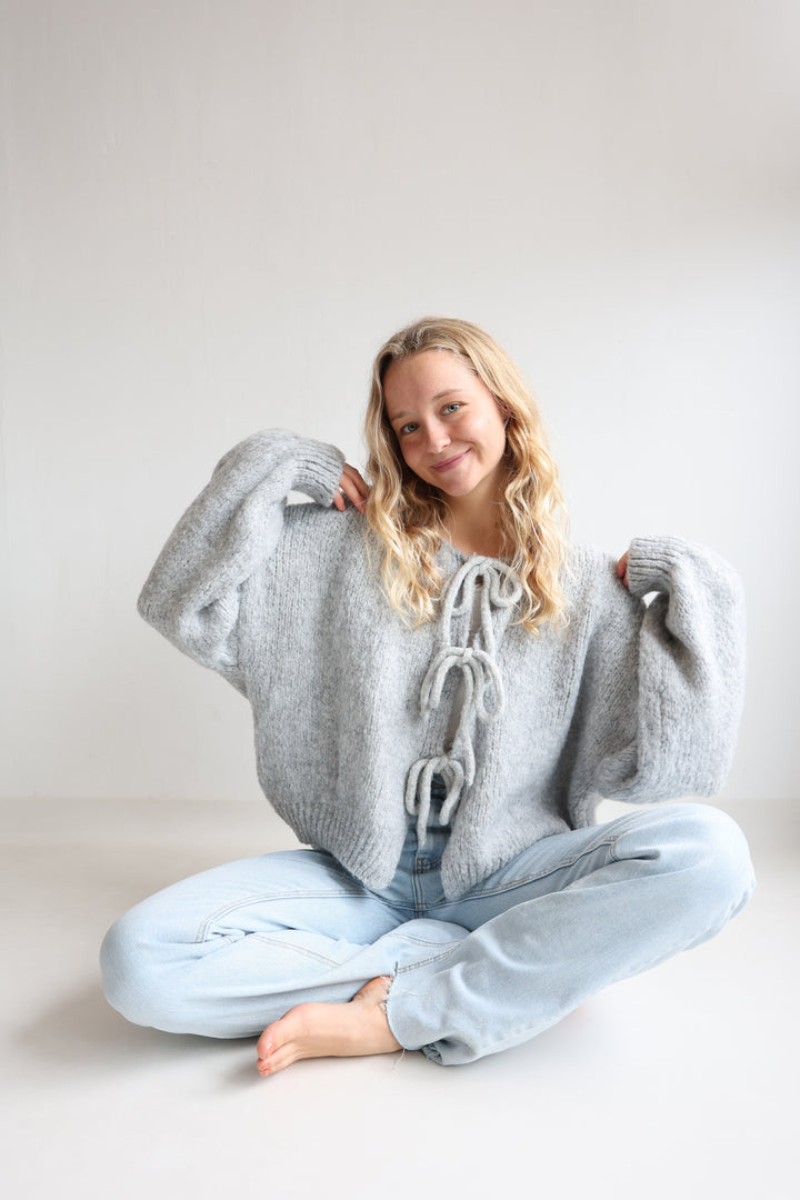 Langarm Cardigan mit Schleifen Lilly