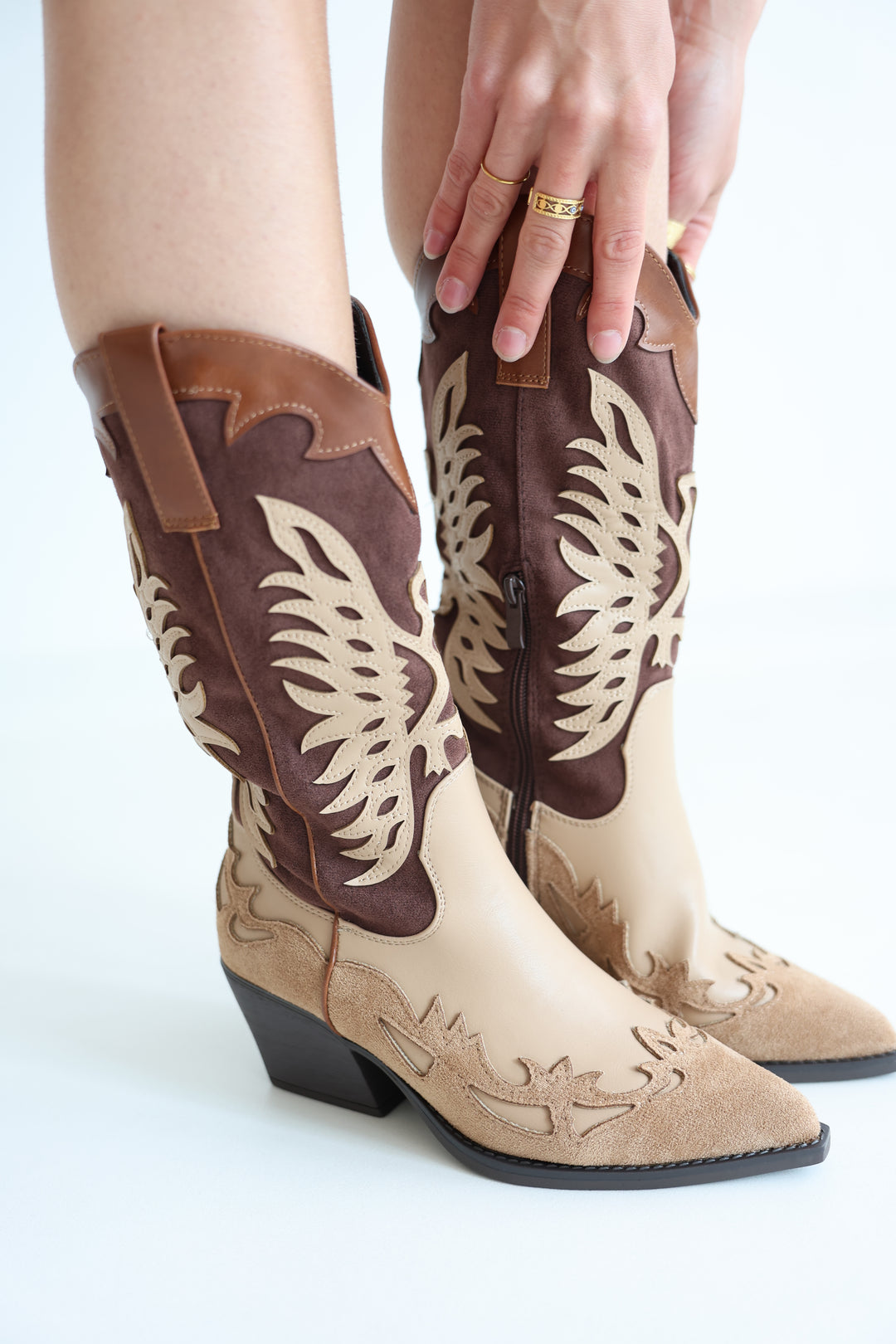 Two-Tone Cowboy Boots