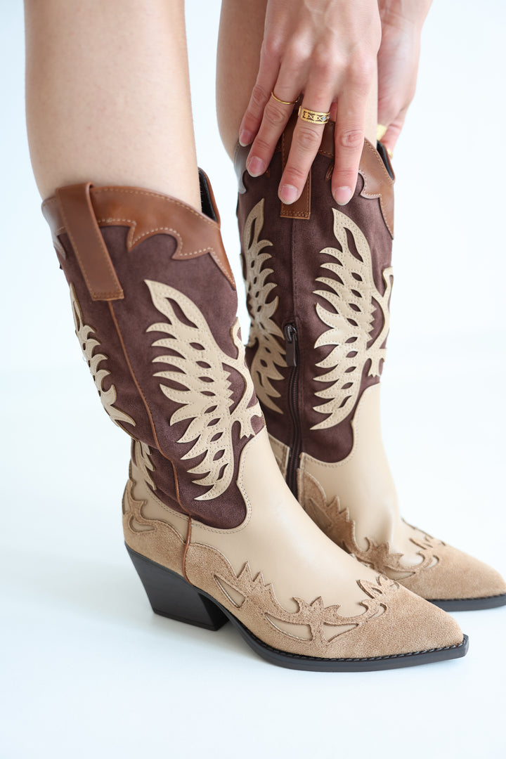Two-Tone Cowboy Boots