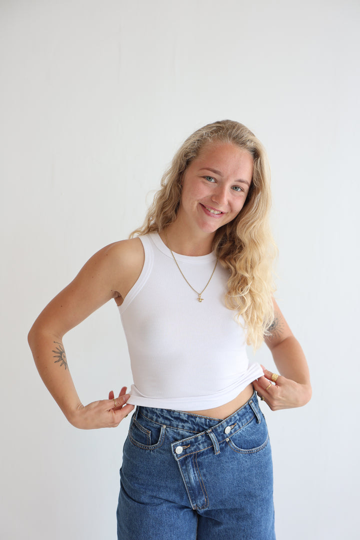 Slim Fit Ribbed Tanktop