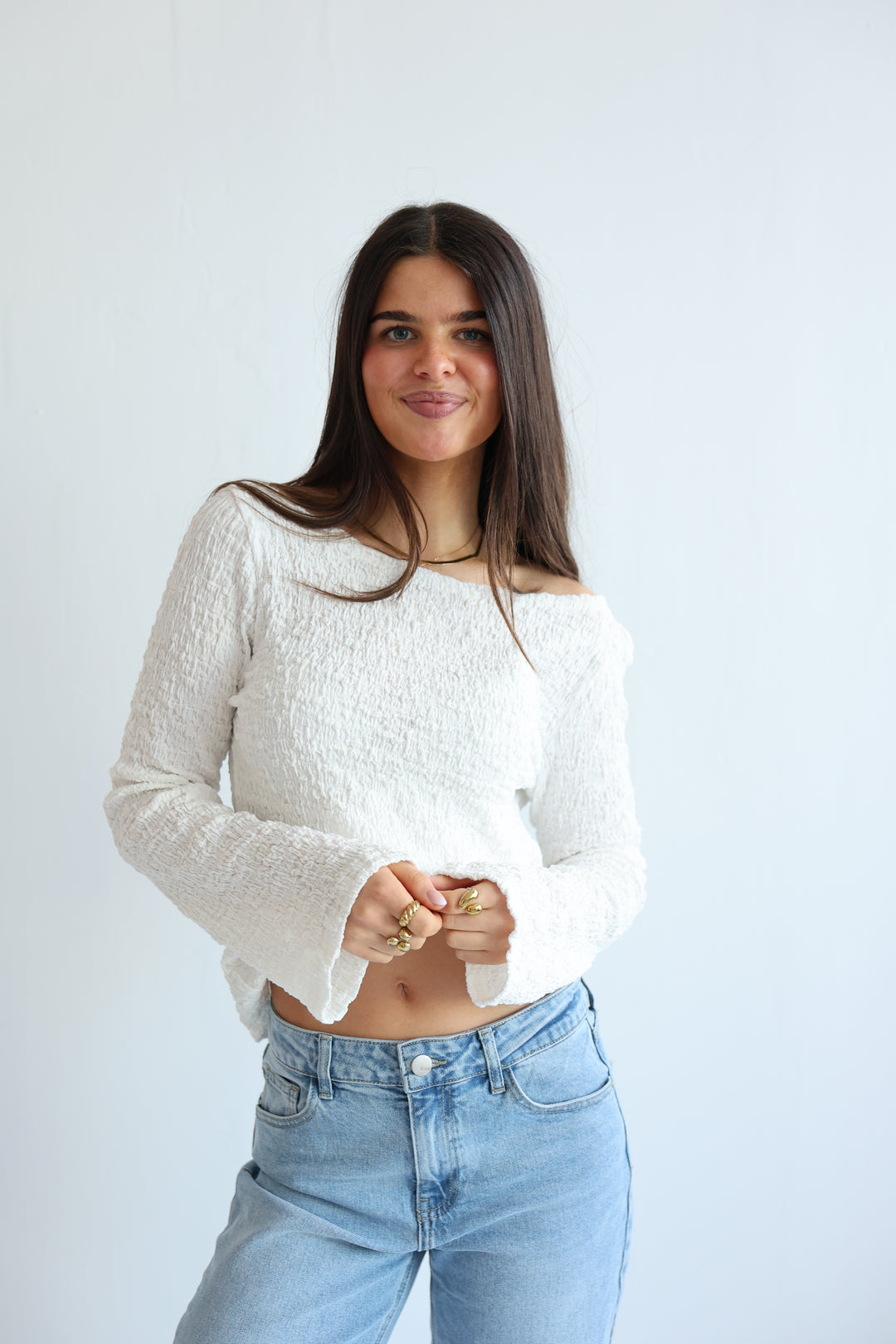 Longsleeve mit Struktur Ina