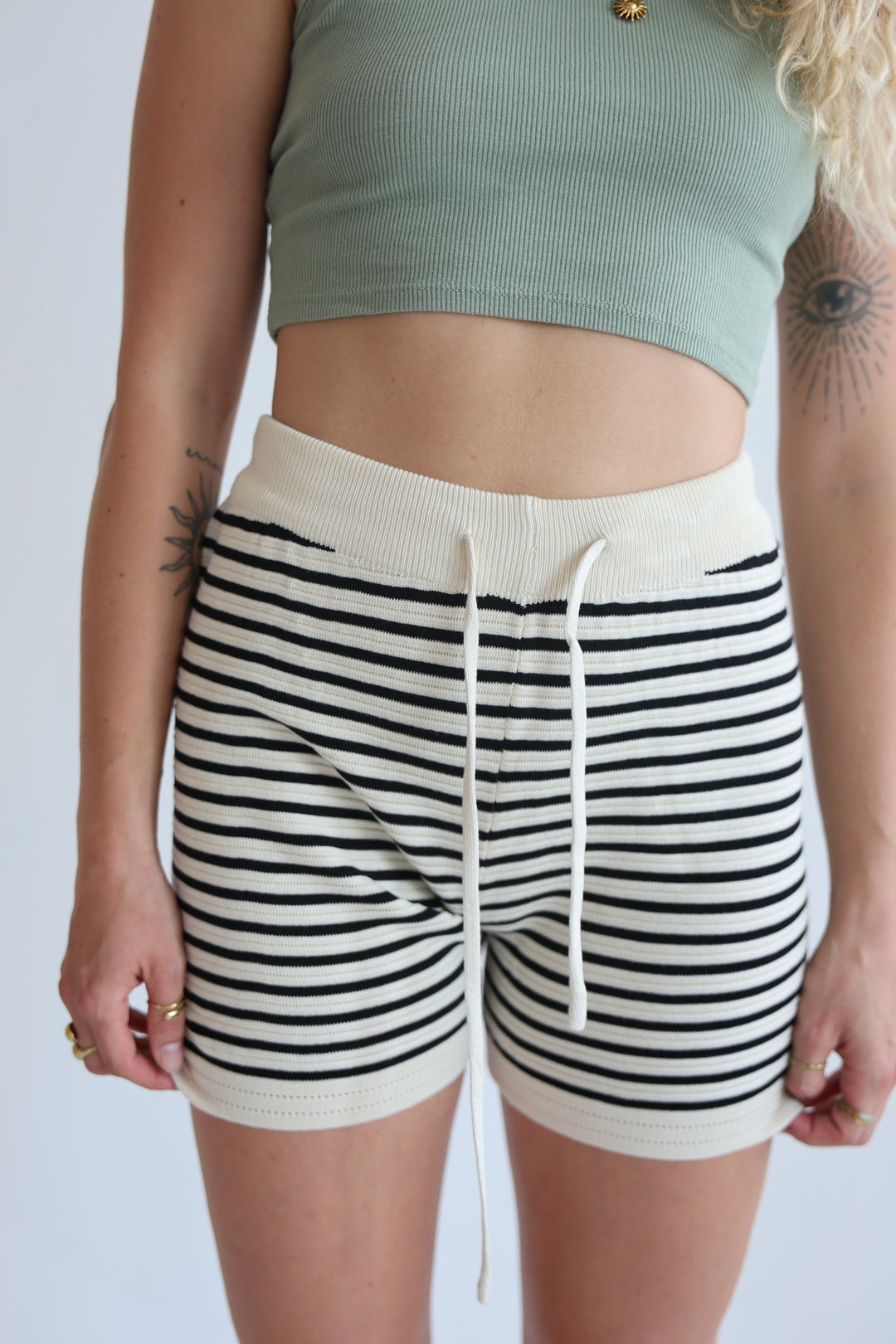 Beachside Striped Relaxed Shorts