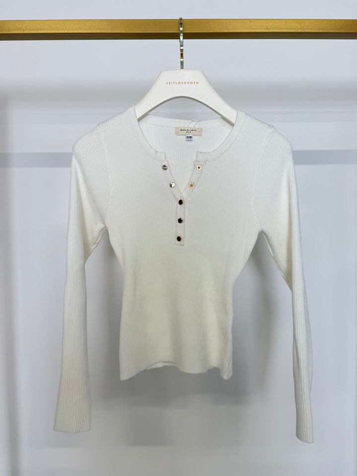 RIPPED LONGSLEEVE NALA GR.S/M WEISS (B-WARE)