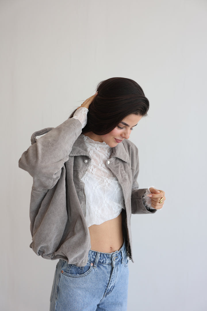 Cord Bomber Jacket