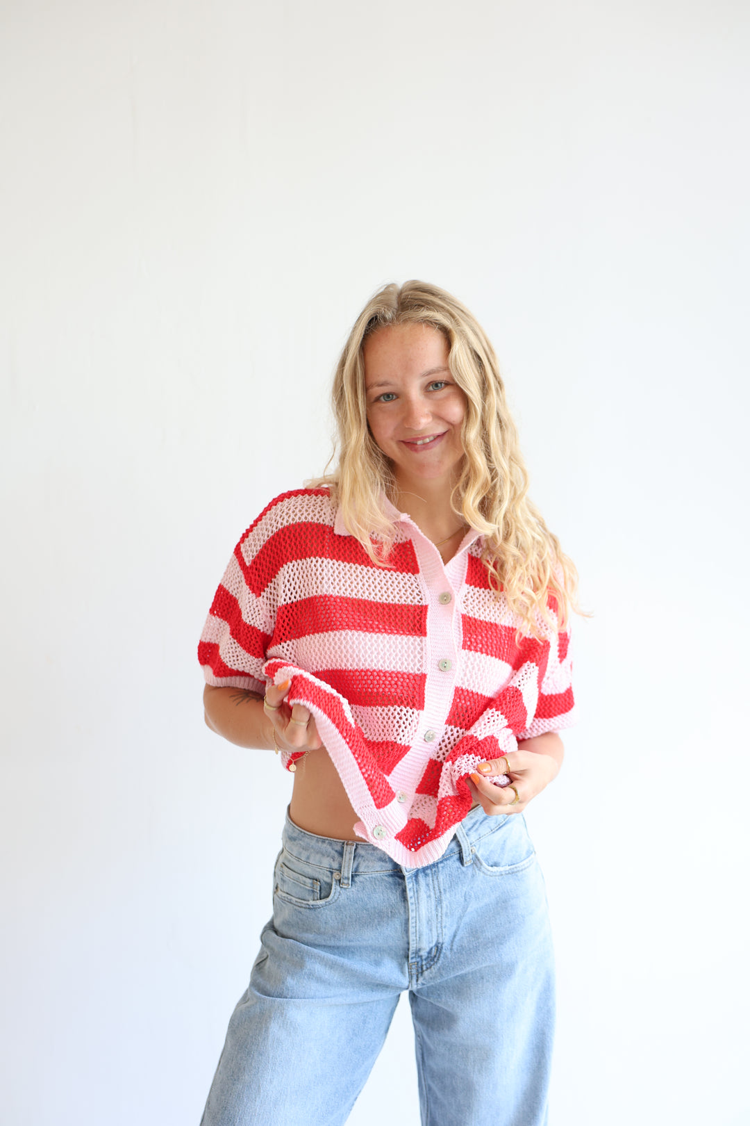 Crochet Polo T-Shirt