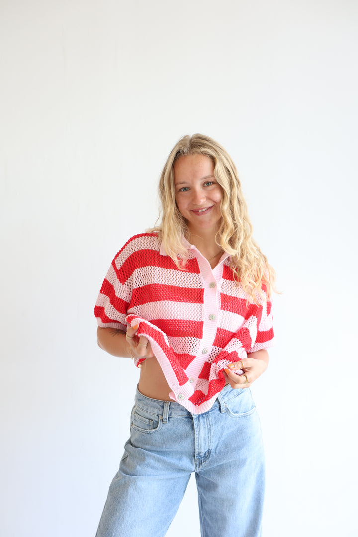 Crochet Polo T-Shirt