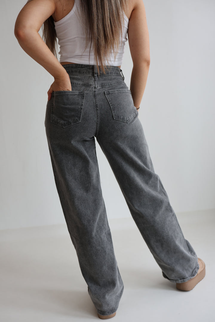 Asymmetrische Straight Fit Jeans Daria