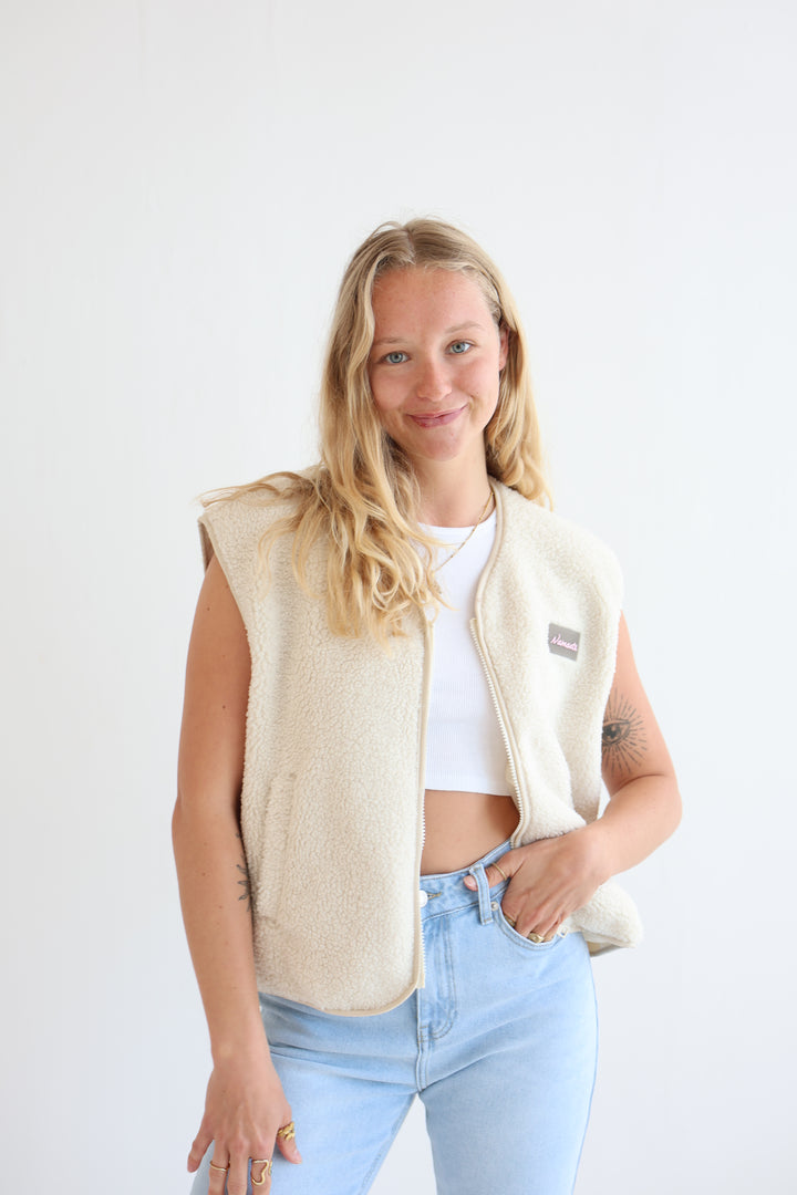 Teddy Zip Vest Namaste