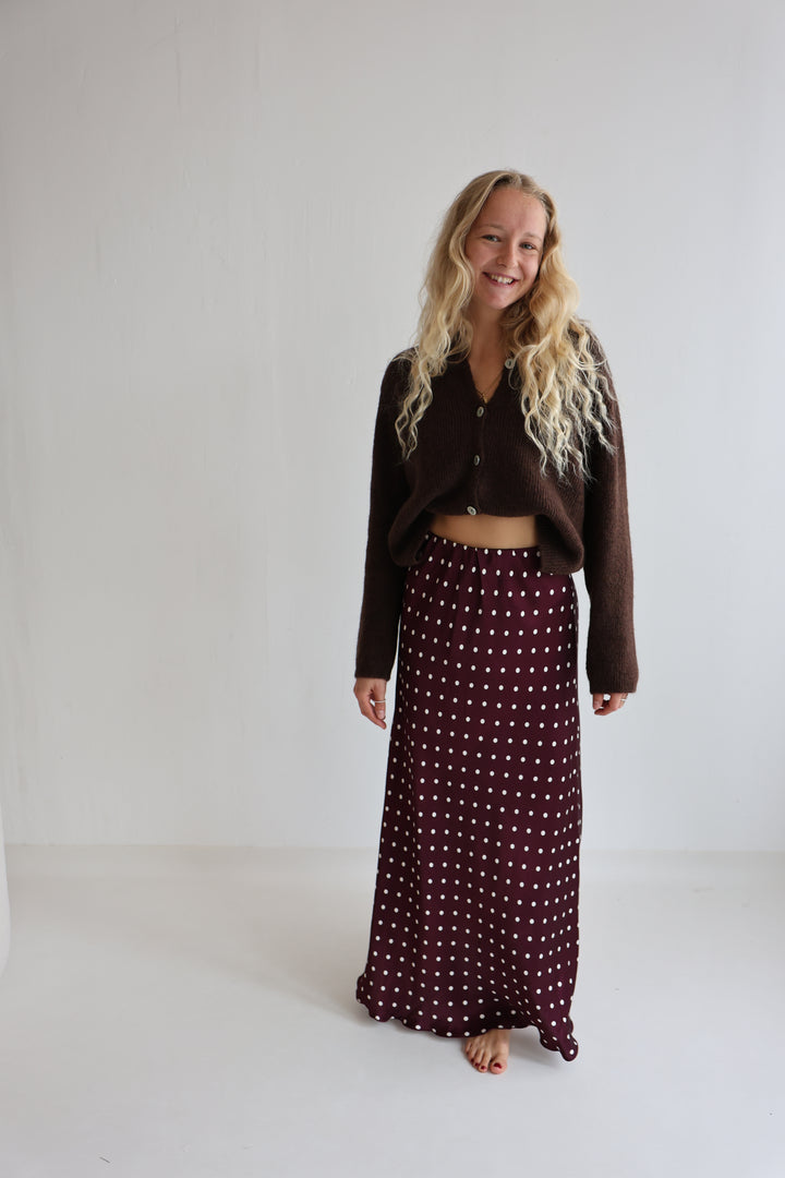 Lager Viskoserock Polka Dots