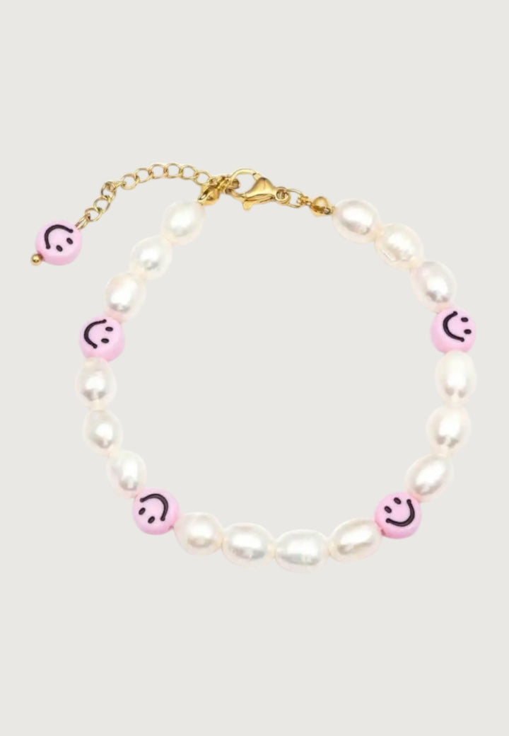Perlenarmband Smiley