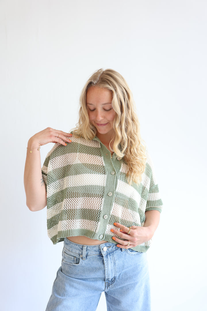 Crochet Polo T-Shirt