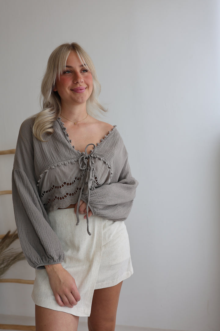 Musselinbluse Sweet Ruffles