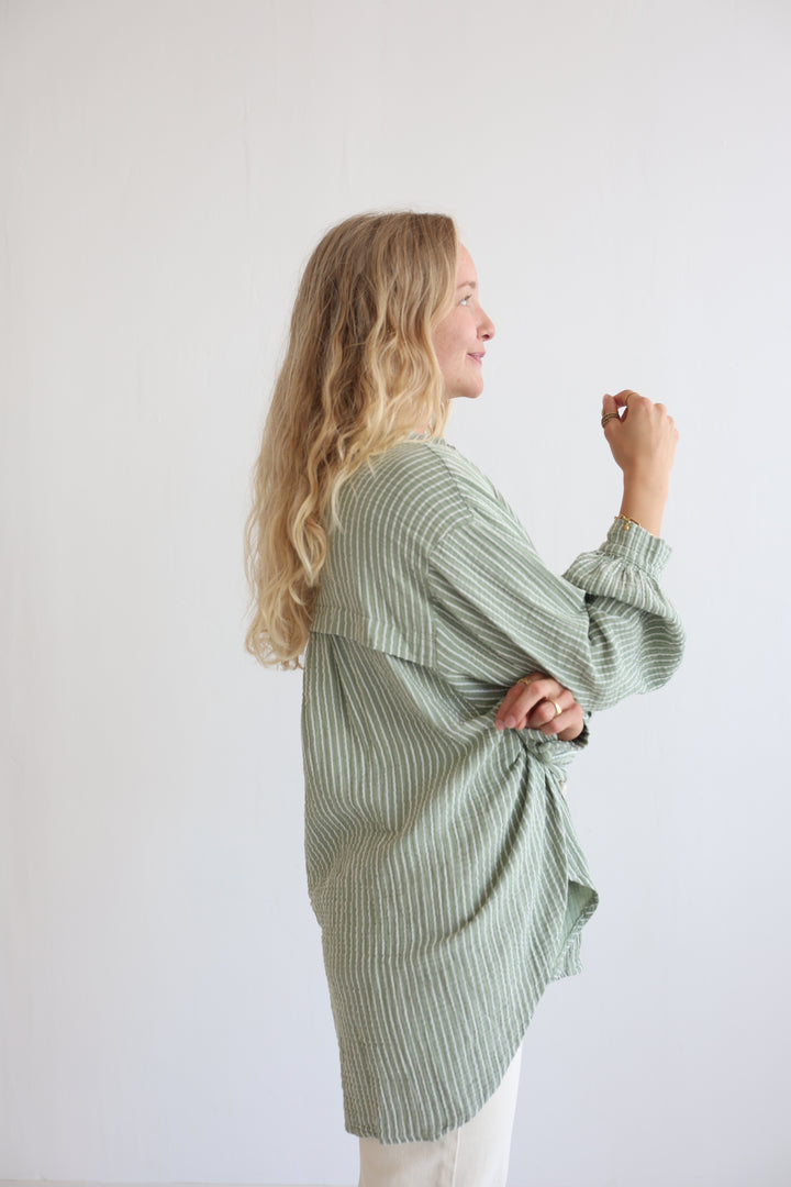 Musselinbluse Casual Stripes