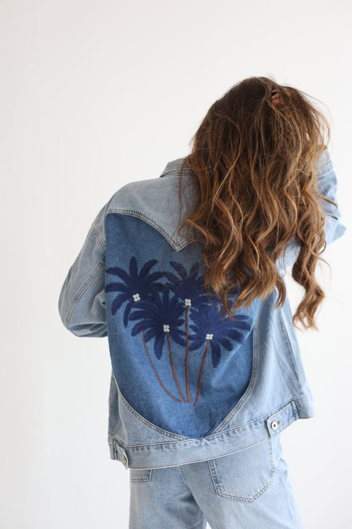 Palm Breeze Denim Jacket