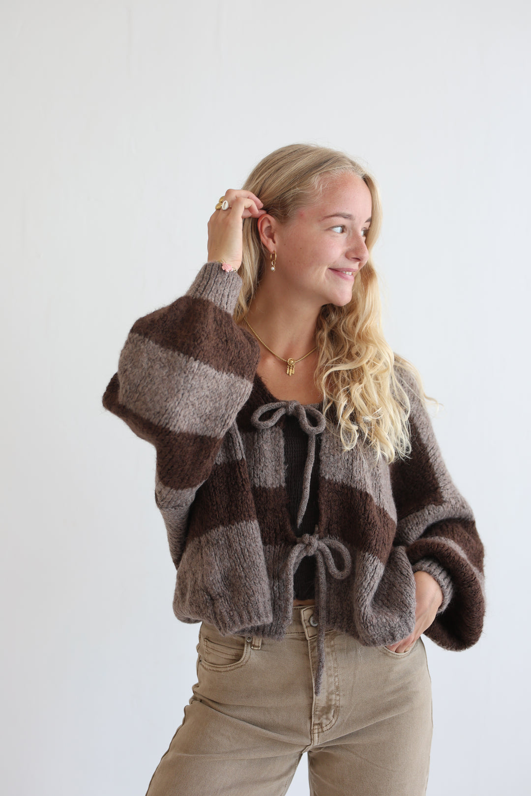 Gestreifter Cardigan Luana