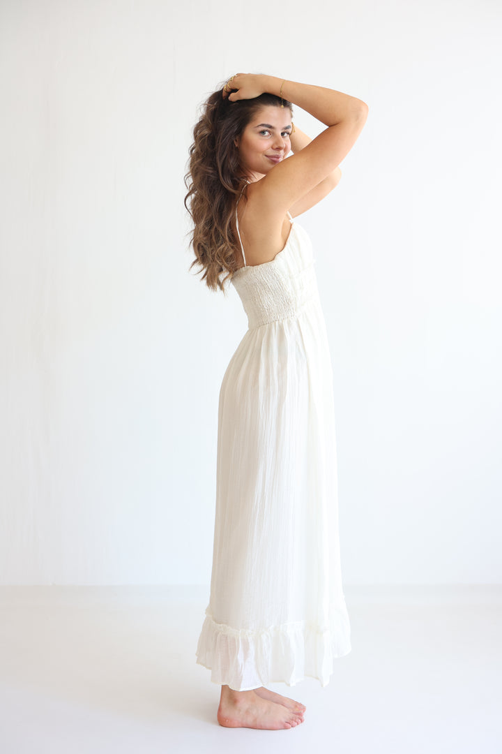 Smocked Cami Midi Dress