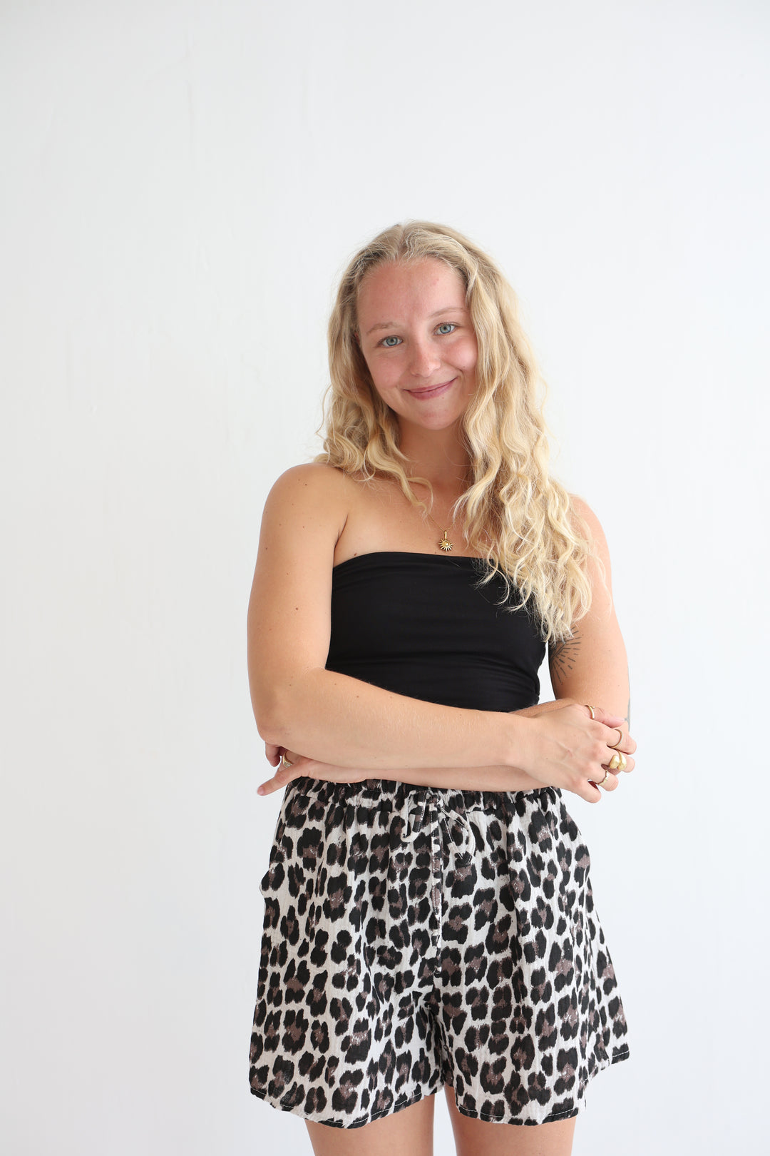 Musselinshorts Timeless Leopard