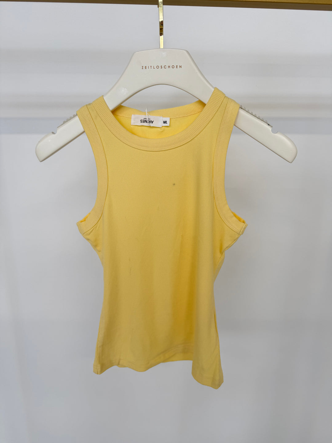 SLIM FIT RIBBED TANKTOP LEMON GR. M/L (B-WARE)