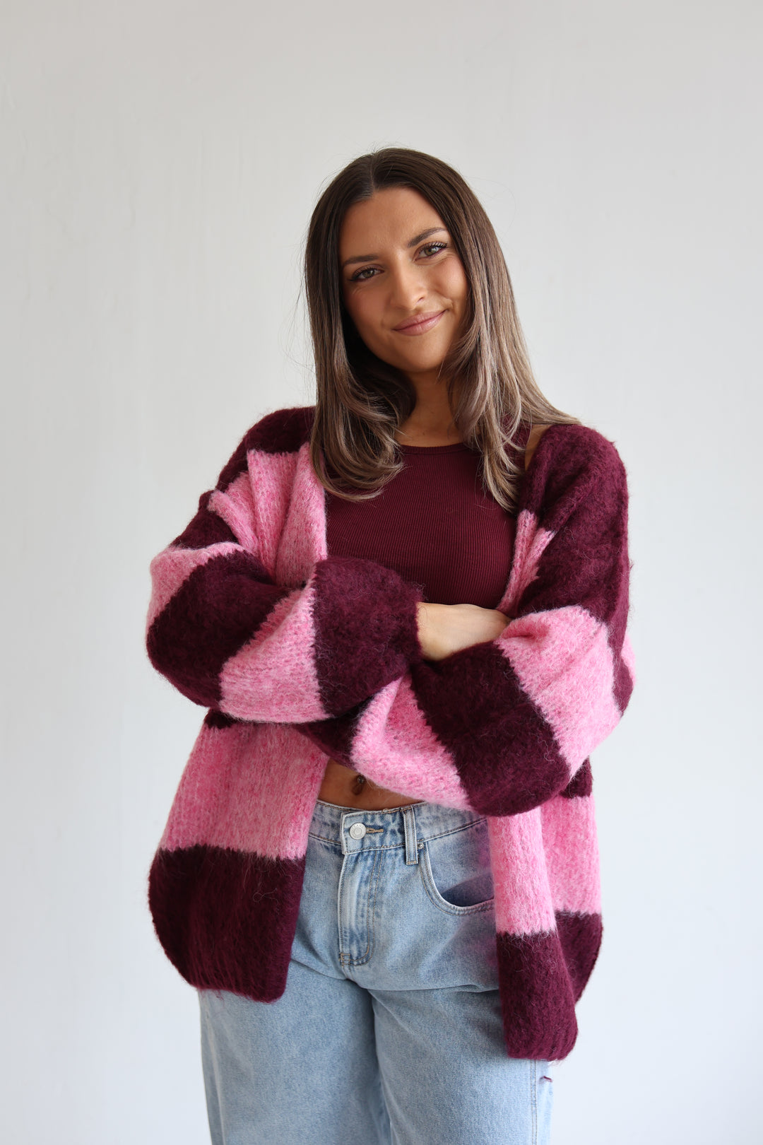 Cloudy Stripes Cardigan