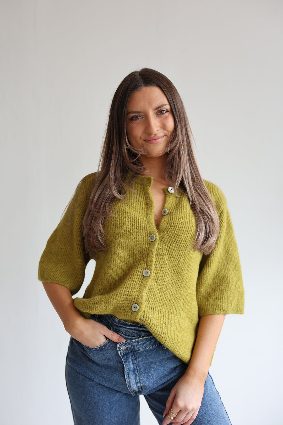 Kurzarm Cardigan Jolina