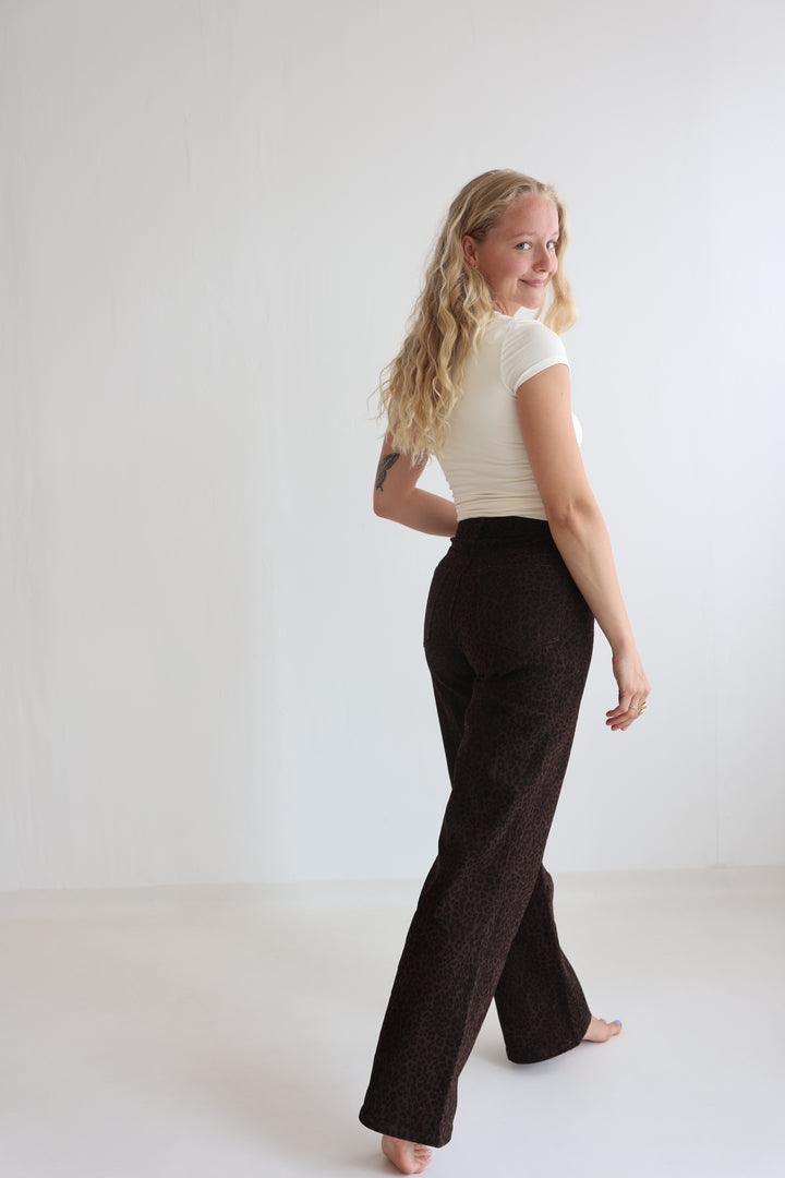 After Dark Animal Straight Fit Jeans