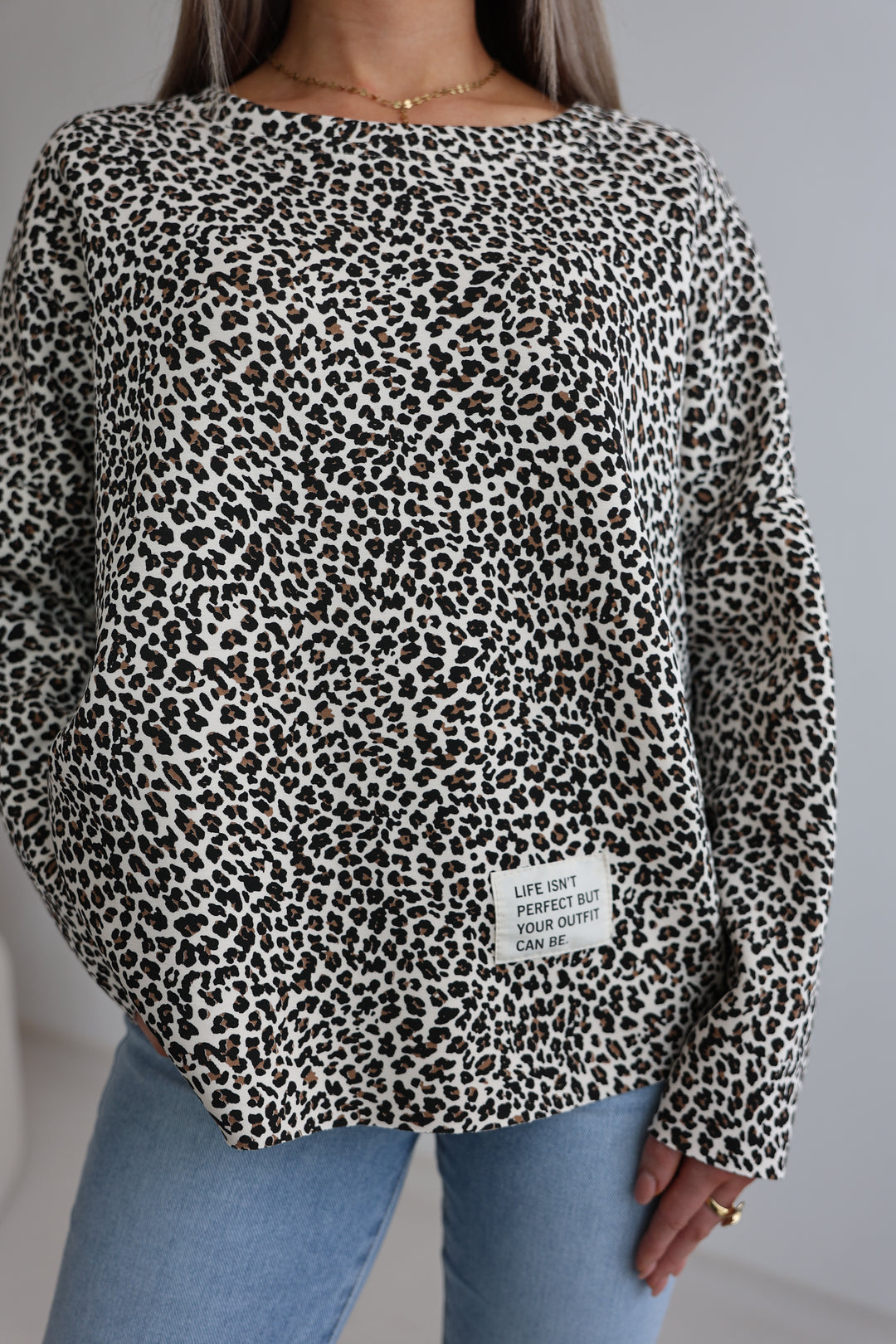 Sweater mit Leoprint Everyday
