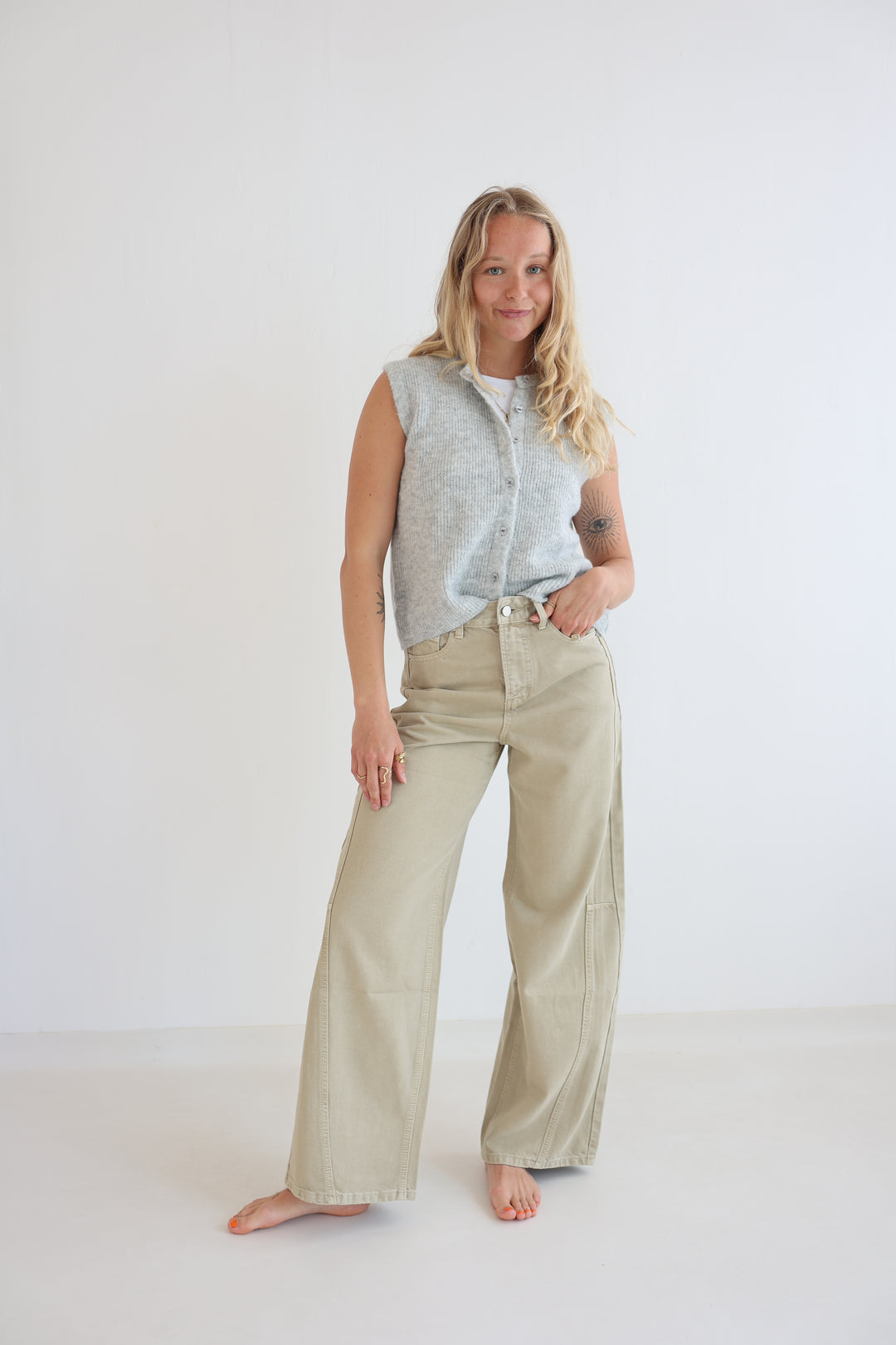 Einfarbige Weste Jolina