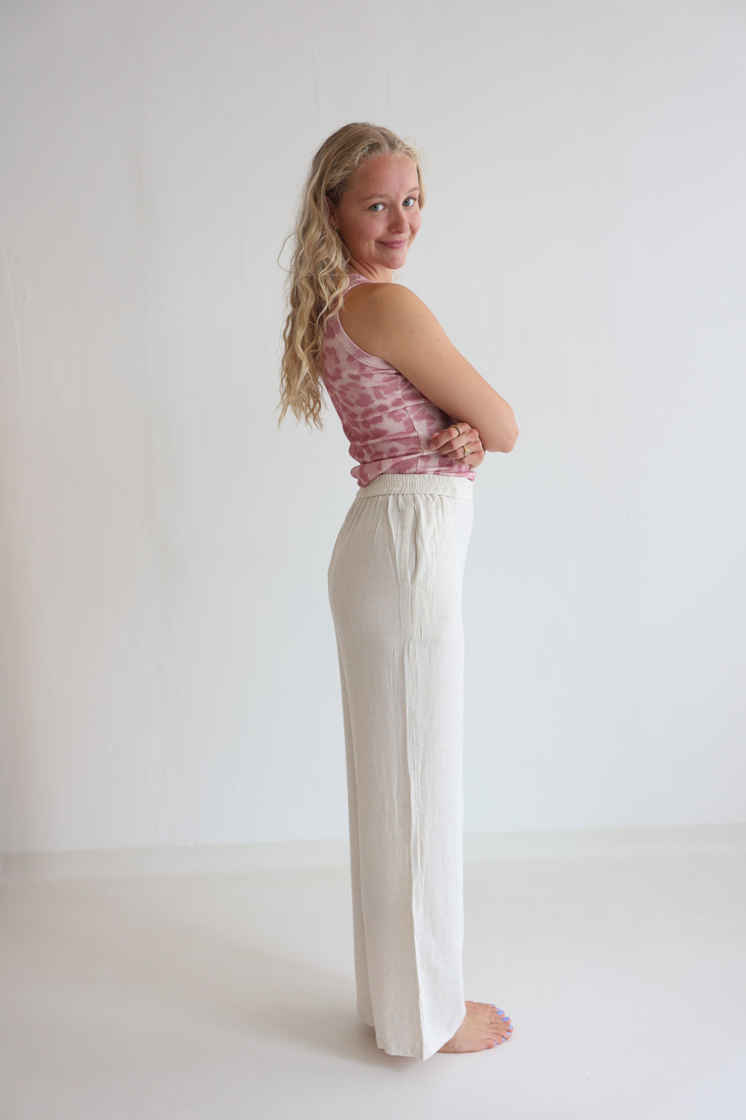 Soft Sand Linen Trousers