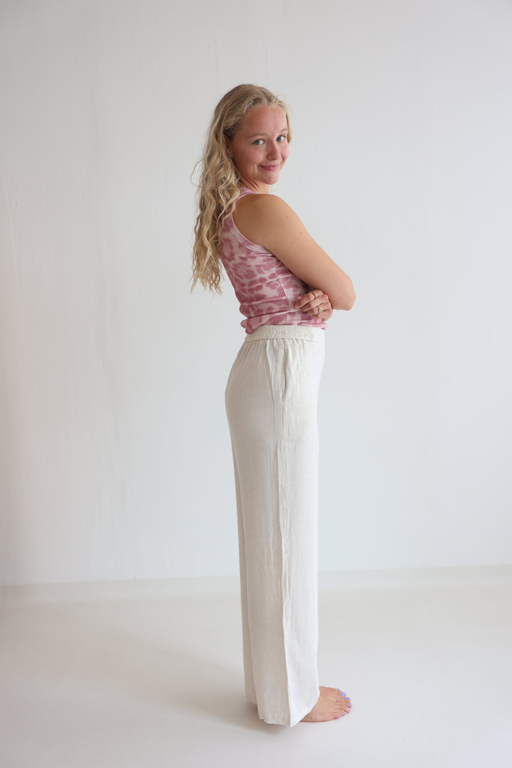 Soft Sand Linen Trousers