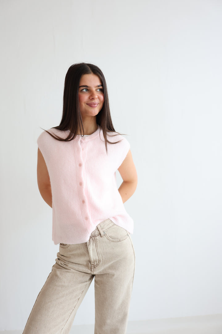 Einfarbige Weste Jolina