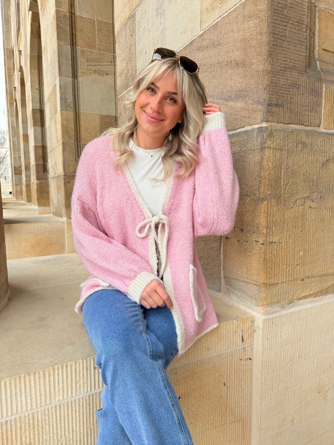 Oversize Cardigan Pretty Pastell