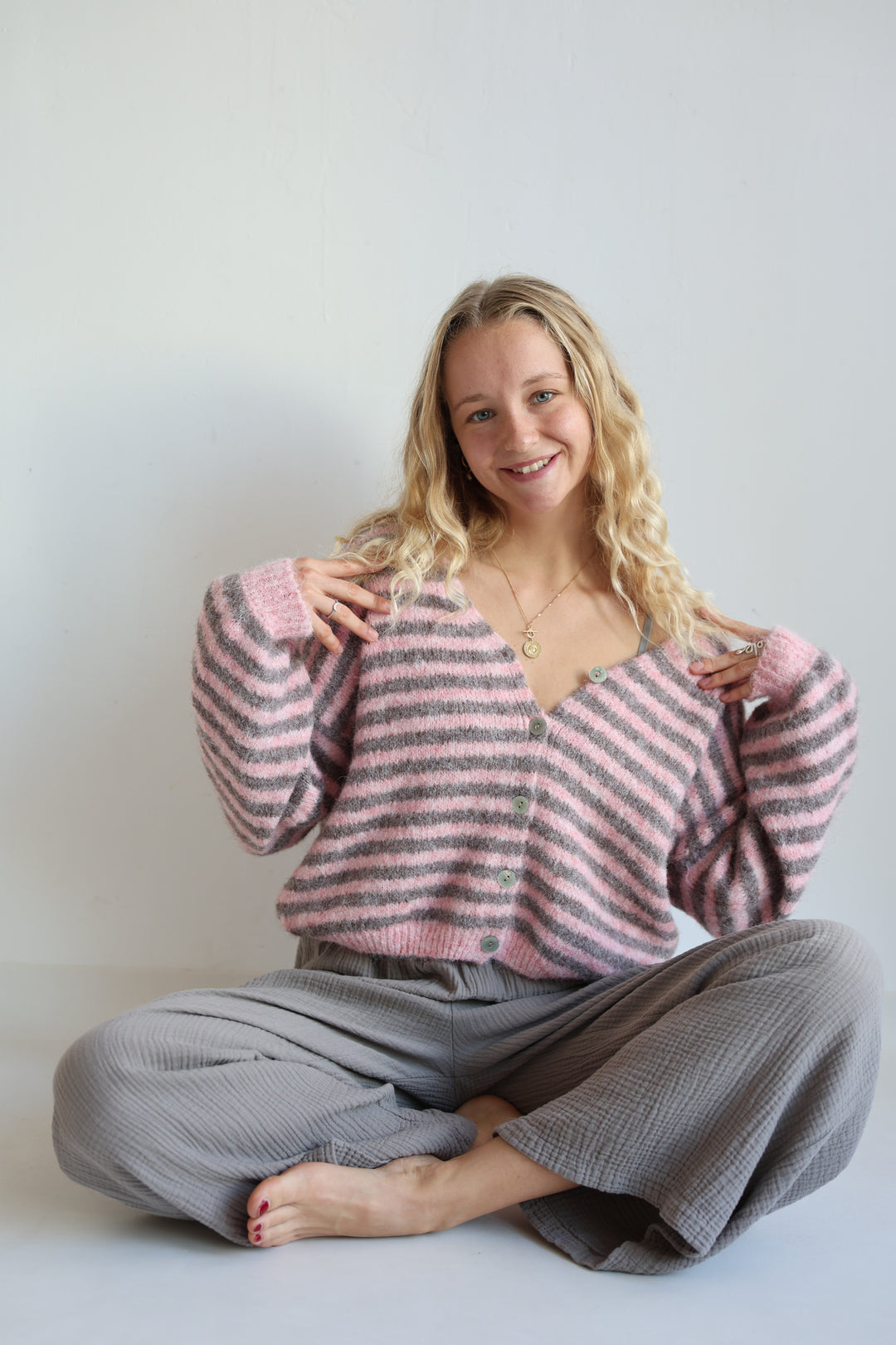 Gestreifter Cardigan Cosima