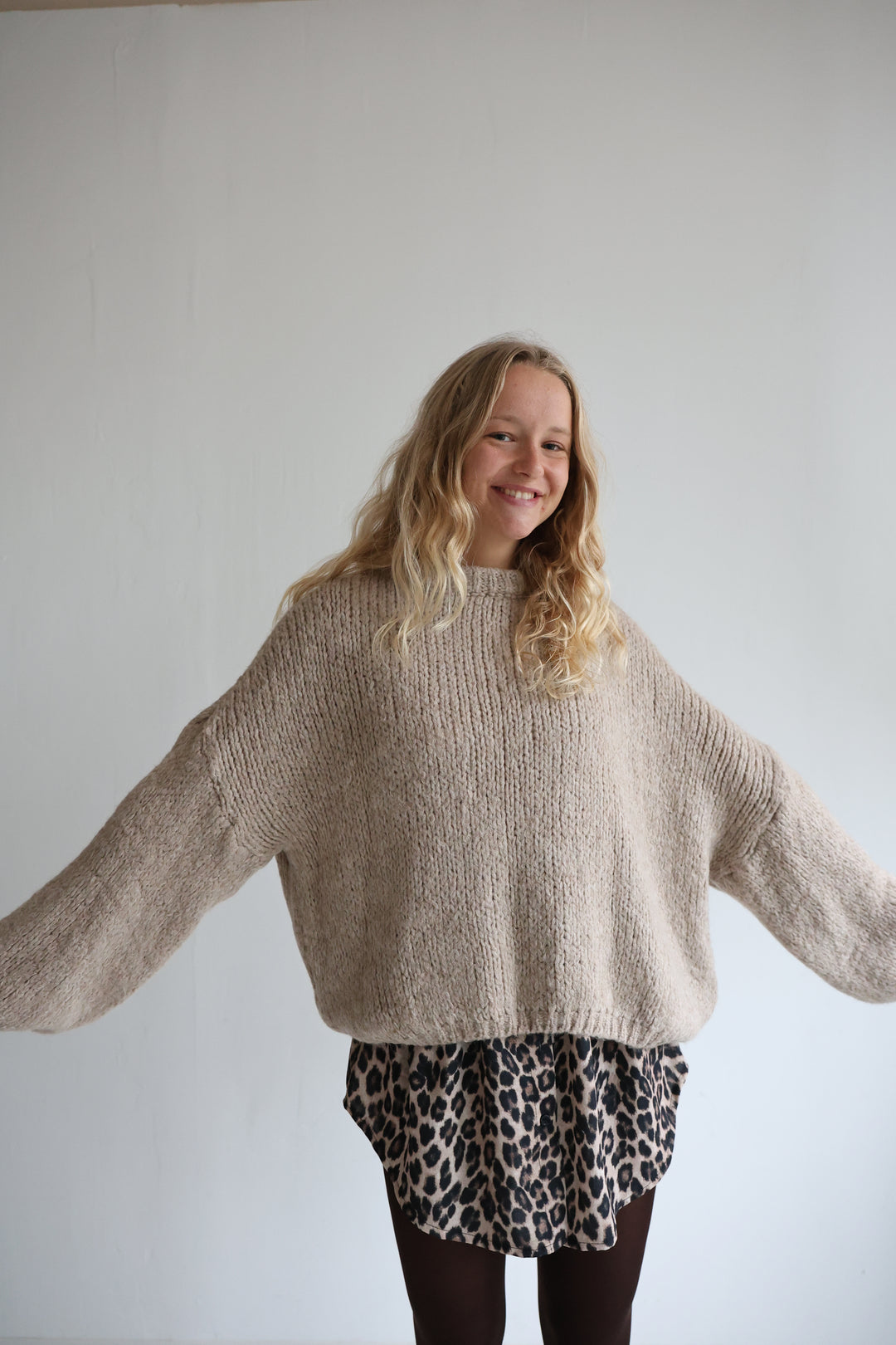 Blusenrock mit Leoprint